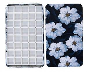 Fclub Watercolor Tins Palette Paint Case with 40Pcs Half Pans carrying