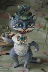 From the Alice in Wonderland. Cheshire Cat. Sculpture by Elya Yalonetski (2018)