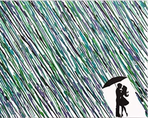 Couple Under Umbrella In The Rain By Rene Harris District Artisan