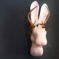 The Jackalope- One of a Kind, Handmade Wall Sculpture Wall Decor Statement Decor