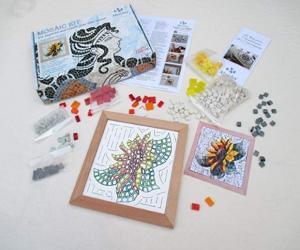 Sunflower 9"x9" DIY Mosaic craft kit for adults