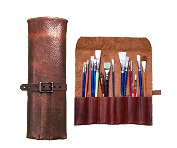 leather paint brush