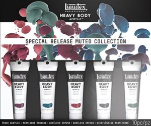 Liquitex Professional Heavy Body Acrylic Paint Set, Muted Colors (3699300)