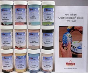 Mayco Crystalites Crystal Glaze for Ceramics - Set of 12 Colors in 4 Ounce Jars with Free How to Paint Ceramics Booklet