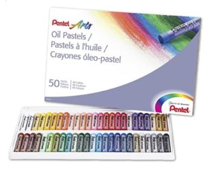 Pentel Arts Oil Pastels, 50 Color Set (PHN-50)