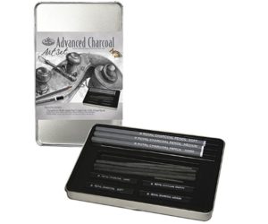 Royal & Langnickel RSET-ART2503 Small Tin Charcoal Drawing Art Set