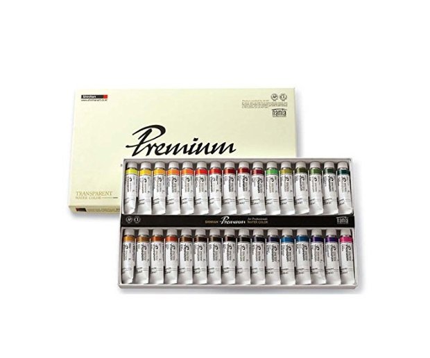 SHINHAN SWC Premium 32 Piece Watercolor Set