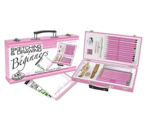 Royal & Langnickel Pink Art Beginner Artist Sketching and Drawing Wood Box Set
