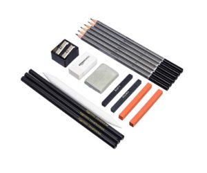 AmazonBasics Sketch and Drawing Pencil Set - 17-Piece Set