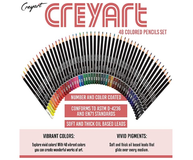 Creyart Colored 48 Pencils Set District Artisan
