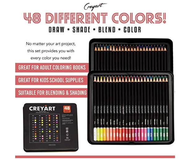 Creyart Colored 48 Pencils Set District Artisan