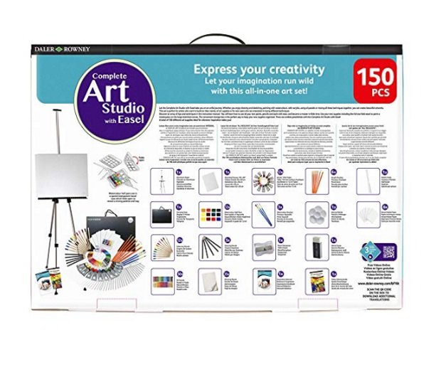 Daler Rowney Complete 150-Piece Art Studio