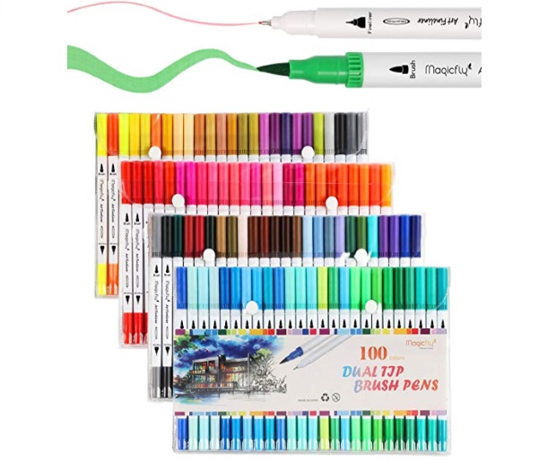 Magicfly Watercolor Dual Brush Pen Set