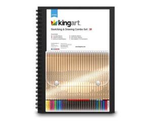 KINGART 142 Sketching & Drawing Set