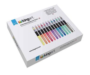 KINGART Metallic Mixed Media Gel Sticks