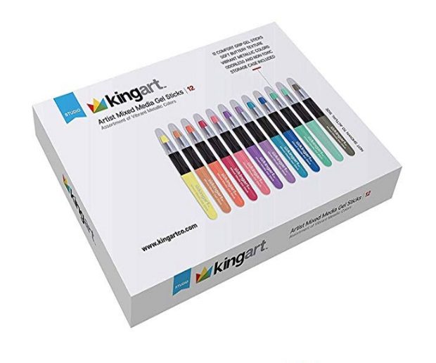 KINGART Metallic Mixed Media Gel Sticks