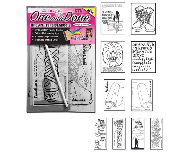 One and Done Line Art Transfer Sheets District Artisan