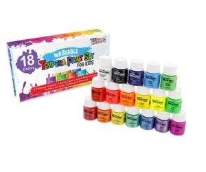 U.S. Art Supply Washable Tempera Paint Set