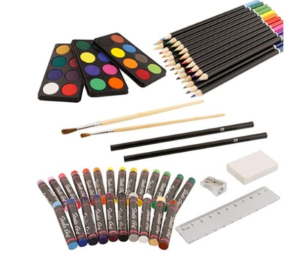U.S. Art Supply 82 Piece Deluxe Art Set