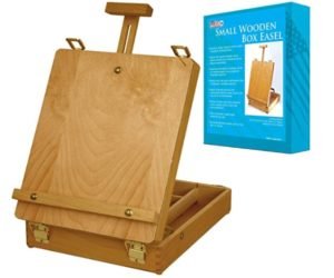 U.S. Art Supply Newport Small Adjustable Wood Table Sketchbox Easel