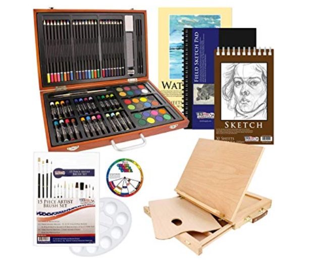 Us Art Supply 82 Piece Art Set With Easel District Artisan