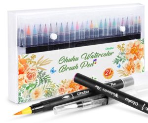 Ohuhu 20 Watercolor Brush Pens
