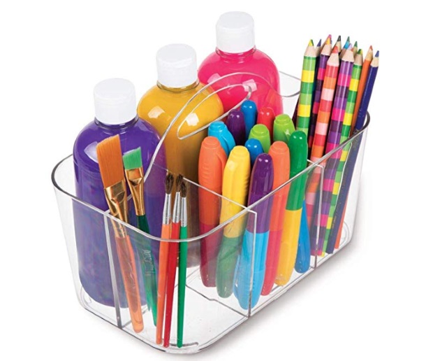 mDesign Plastic Portable Craft Storage Caddy