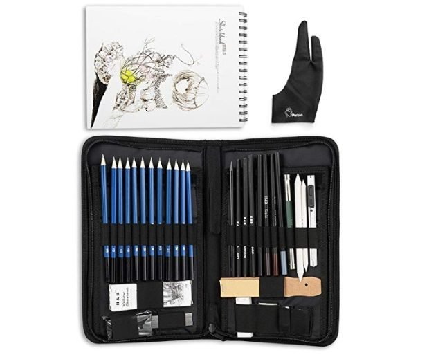 40 Pieces Art Supplies Sketch Set