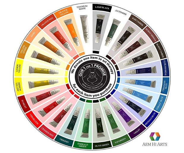 AEM Hi Arts Acrylic Paint Set