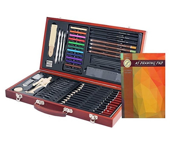 Sketching art box set (15 pieces) black | Tate