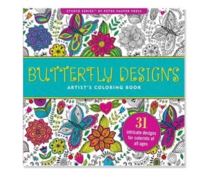 Butterfly Designs Adult Coloring Book