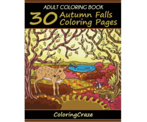 Adult Coloring Book: 30 Autumn Falls Coloring Pages