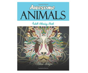 Awesome Animals: Adult Coloring Book