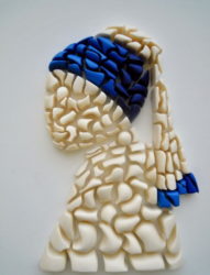 Girl with a pearl earring in ten thousand years by Simone Parri