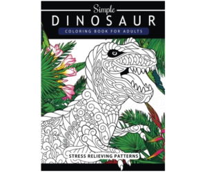 Simple Dinosaur Coloring Book for Adults and Kids