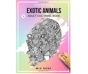 Exotic Animals Adult Coloring Book 5