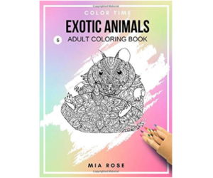 Exotic Animal Adult Coloring Book 6
