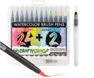 Adis Art Pro Watercolor 20 + 1 Brush Pen Marker Set - District Artisan