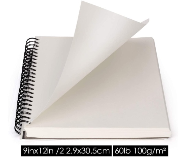 AGPTEK 9''X12" Sketch Books 2 Pack
