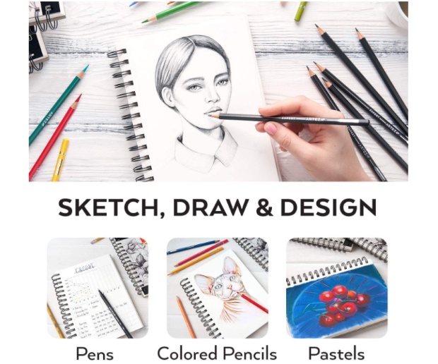 ARTEZA 5.5 x 8.5 Inch Sketch Book