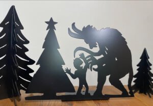 Christmas Krampus Silhouette by Frindt Fabrications