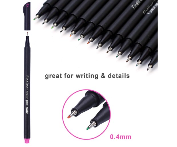 Colored Fineliner Journaling Pens